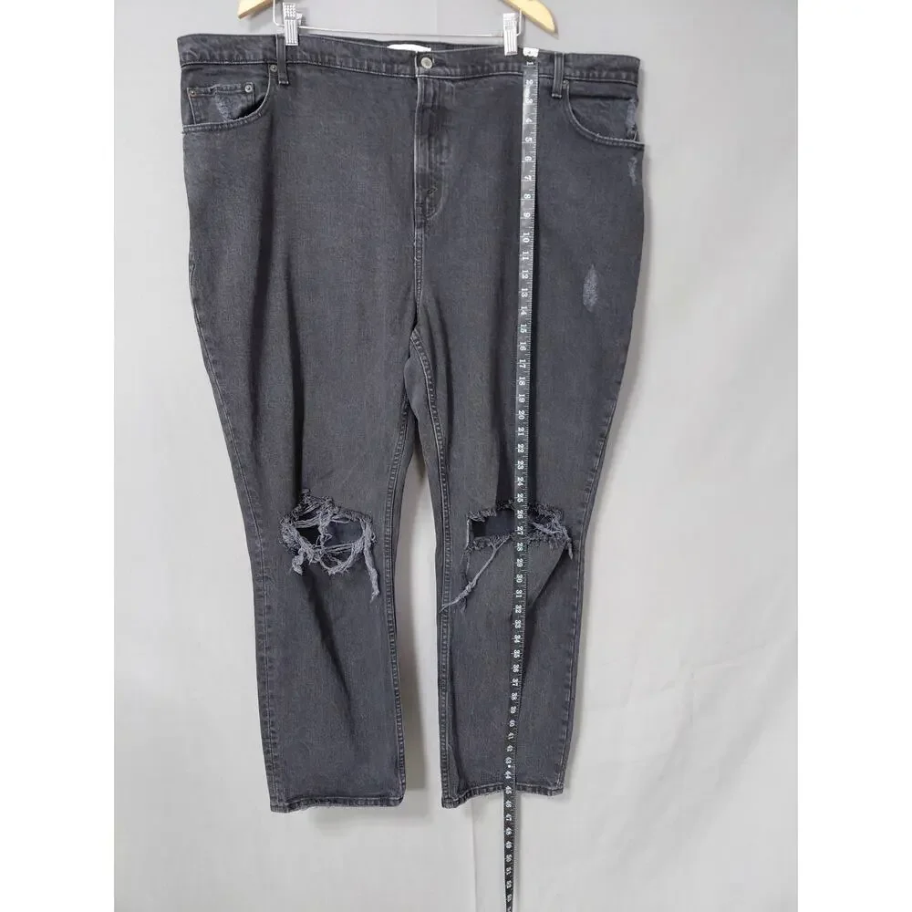 Abercrombie & Fitch Gray Straight Jeans Women Size 37/24